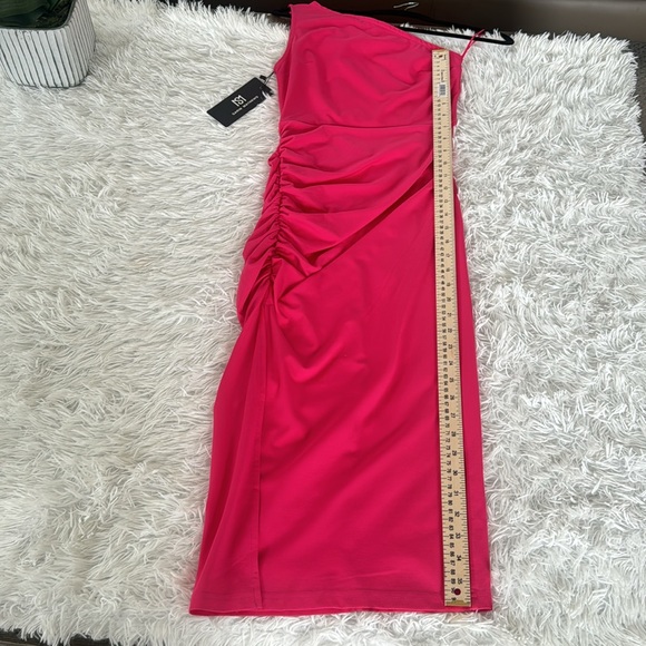 Sarin Mathews Womens One Shoulder Ruched Bodycon Dress. Size xs. - Picture 17 of 17